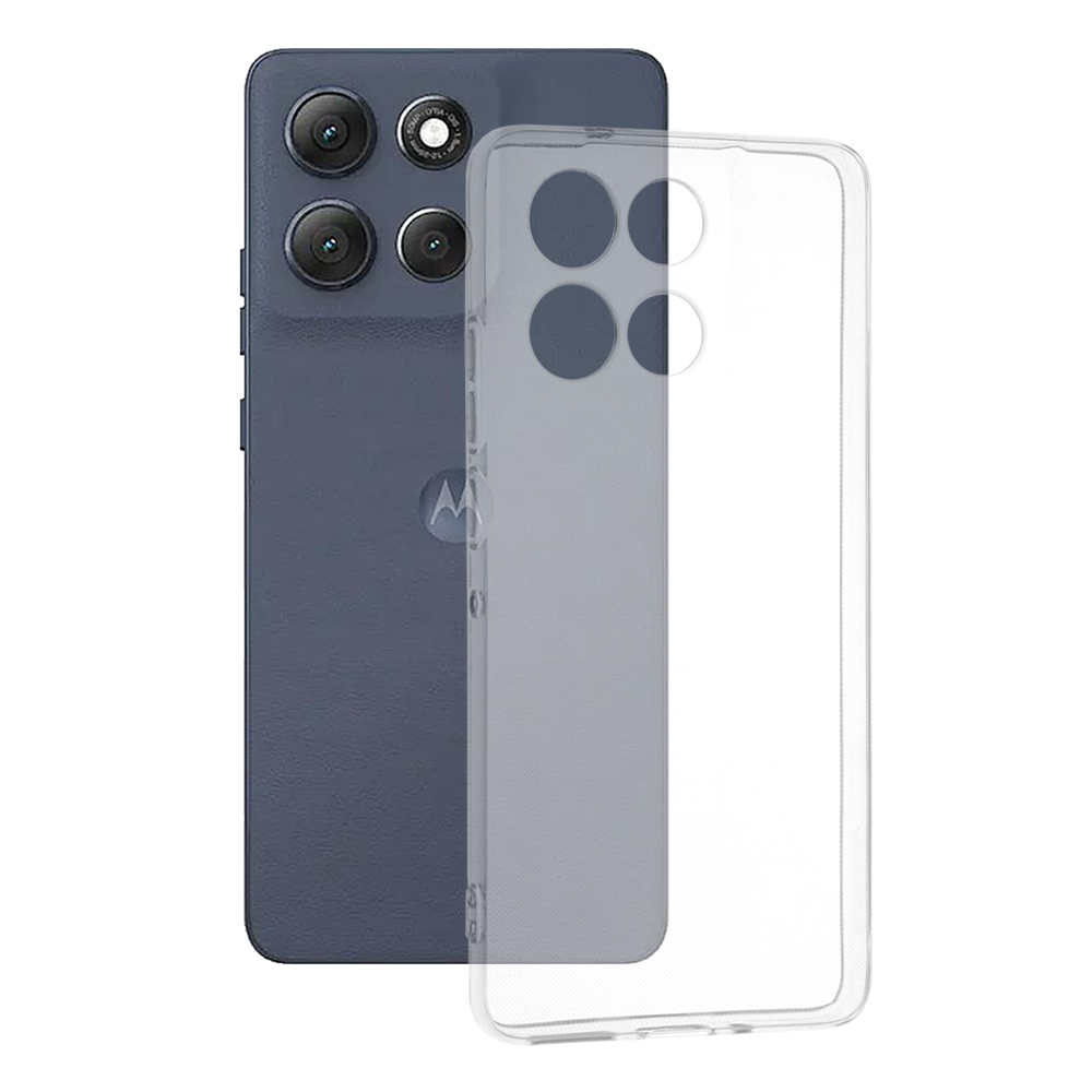 Levně Techsuit silikonové pouzdro Motorola Moto G86 Power průhledné