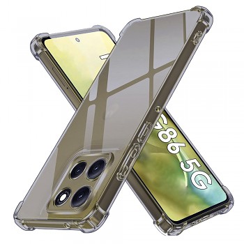 Techsuit Shockproof průhledný silikon Motorola Moto G86 kouřově černý