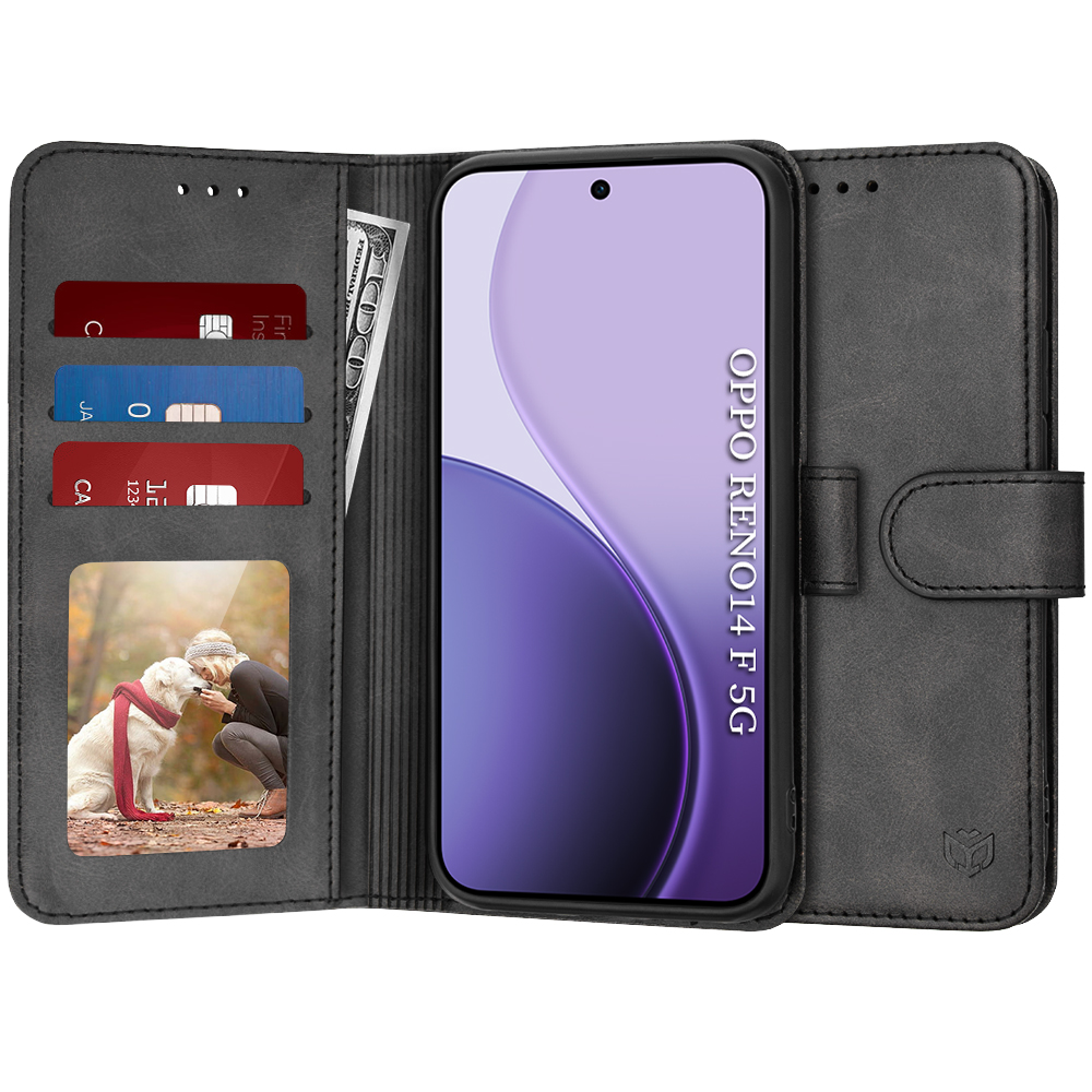 Levně Techsuit Diary Book pro Oppo Reno14 F Reno14 FS 5G černá