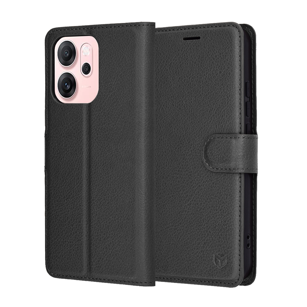 Levně Pouzdro Techsuit Leather Folio pro Oppo Reno14 F / Reno14 FS 5G černé