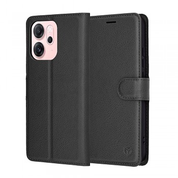 Pouzdro Techsuit Leather Folio pro Oppo Reno14 F / Reno14 FS 5G černé