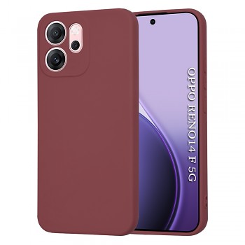 Techsuit SoftFlex pro Oppo Reno14 F Reno14 FS 5G švestkově červená