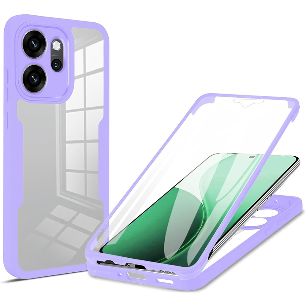 Levně Techsuit ColorVerse 360 Series + Ochranná fólie Oppo Reno14 F / Reno14 FS 5G Fialová