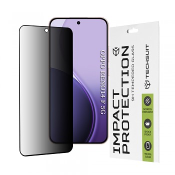 Ochranné sklo Techsuit 111D Privacy Full Glue pro Oppo Reno14 F/FS 5G černé