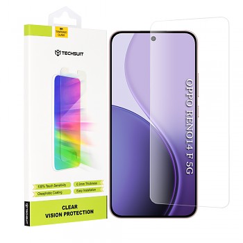 Techsuit Clear Vision Glass pro Oppo Reno14 F / Reno14 FS 5G Transparentní