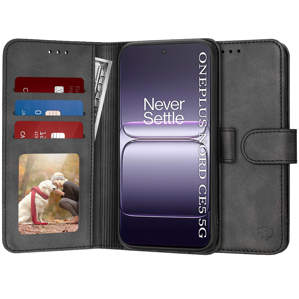 Levně Techsuit Diary Book pro OnePlus Nord CE5 černá