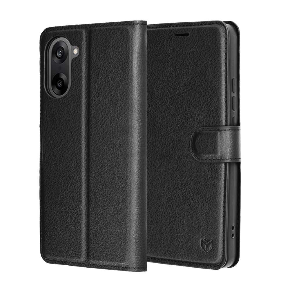 Levně Techsuit kožené pouzdro OnePlus Nord CE5 černé