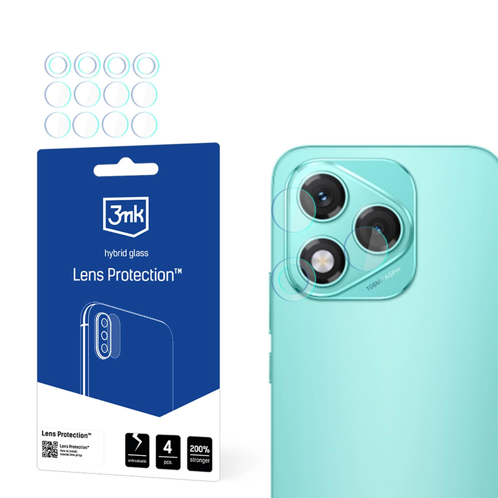 Levně 3mk Ochrana objektivu (4 ks) Honor 400 Lite Čirá