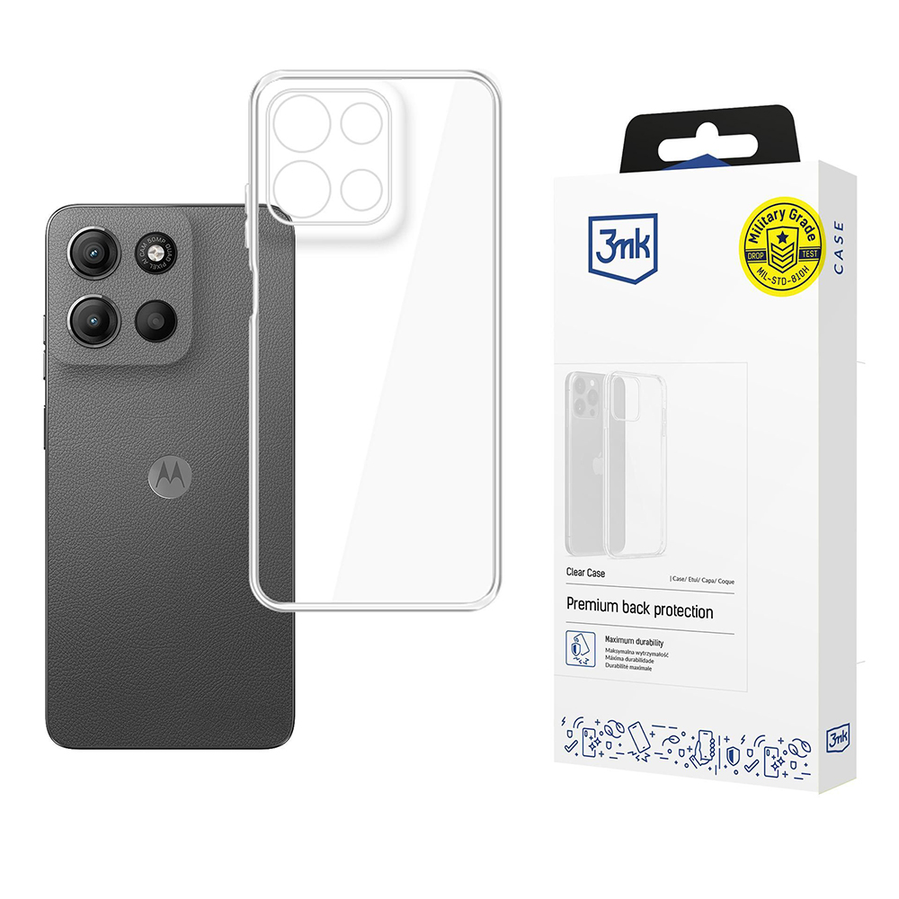 Levně 3mk Clear Case pro Motorola Moto G15 G15 Power Průhledný