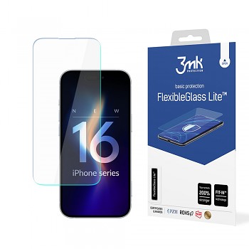 3mk FlexibleGlass Lite iPhone 16 průhledný