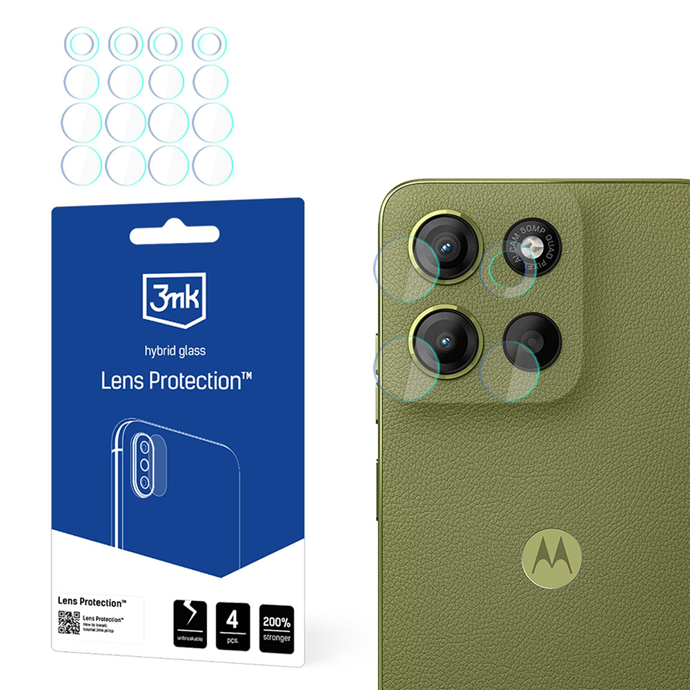 3mk Lens Protection 4 ks Motorola Moto G15 G15 Power průhledná