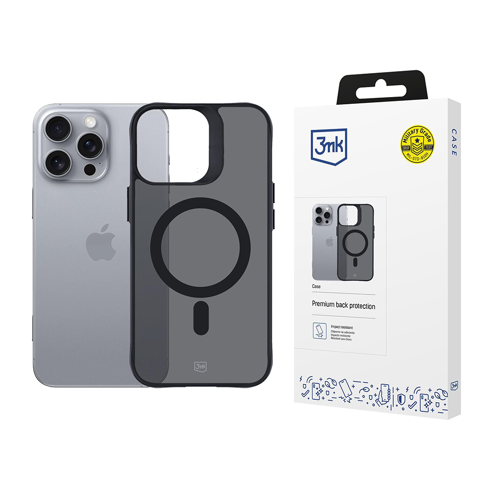 Levně 3mk Smoke MagCase pro iPhone 16 Pro Max černý