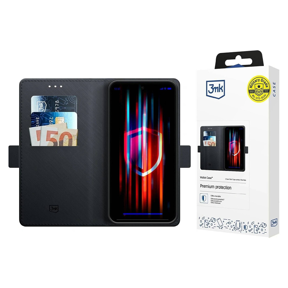 Levně Pouzdro 3mk Wallet Case pro Samsung Galaxy A17 5G / A17 4G černé