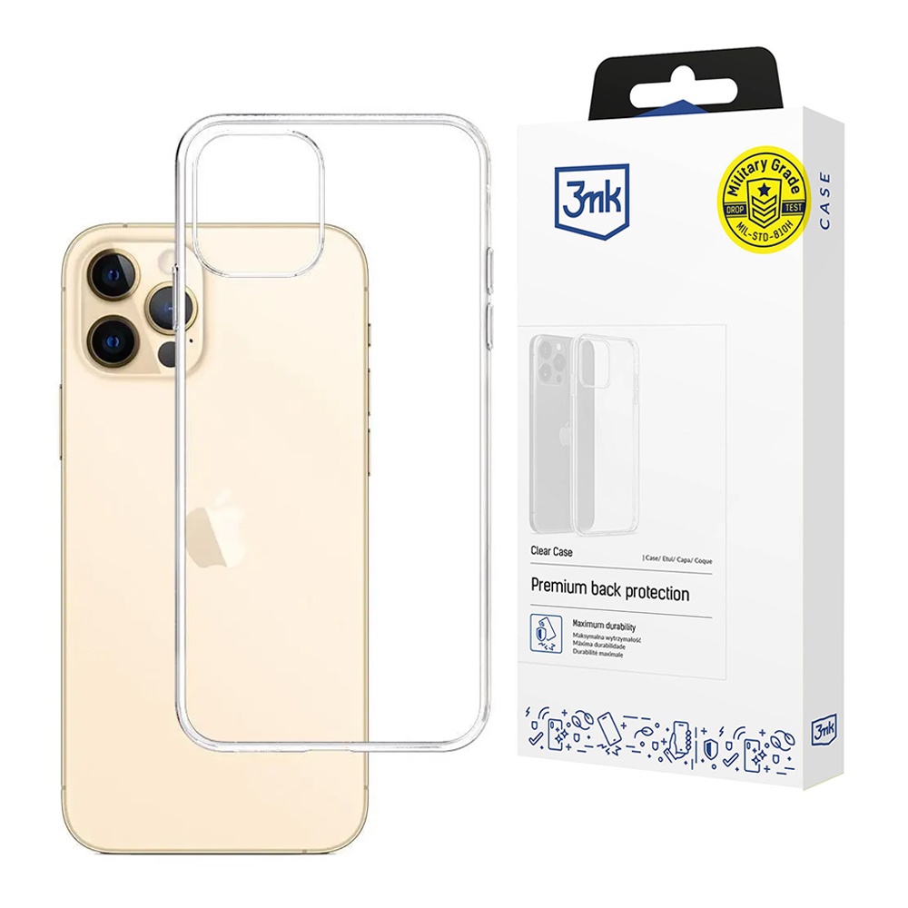 Levně 3mk Clear Case iPhone 13 Pro Max Průhledný