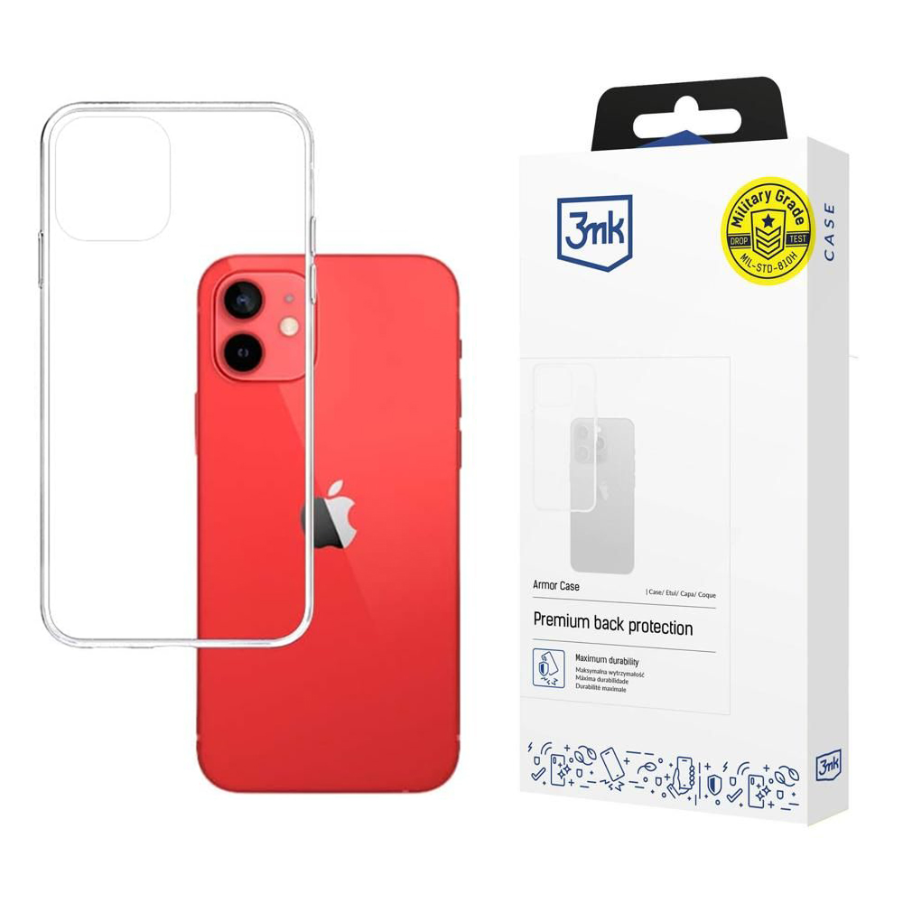 Levně 3mk Armor Case iPhone 12 Pro iPhone 12 průhledný
