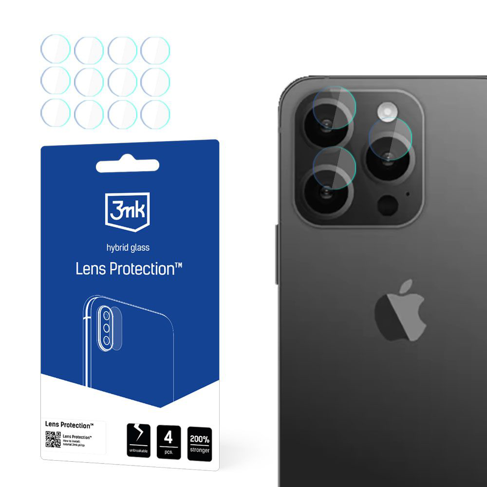 Levně 3mk Lens Protection (4 ks) iPhone 15 Pro Max průhledná