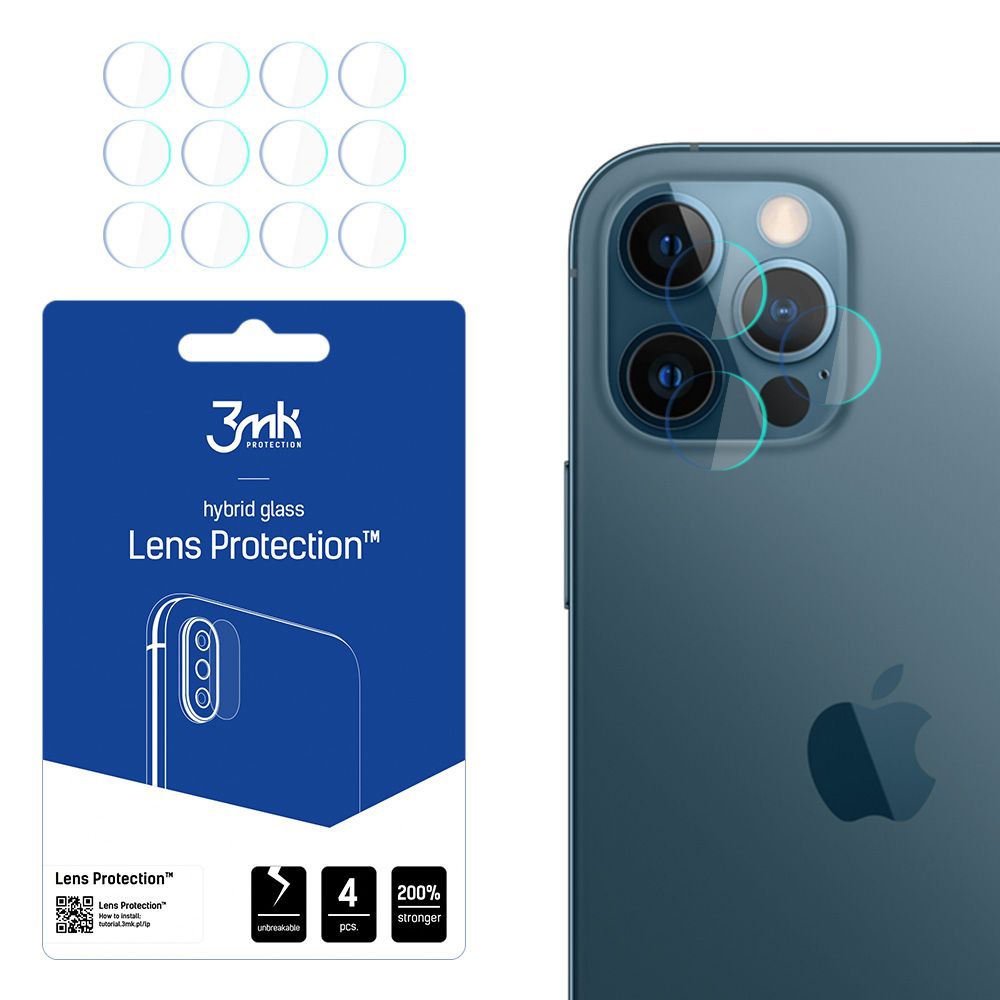 Levně 3mk Lens Protection (4 pack) iPhone 12 Pro průhledný
