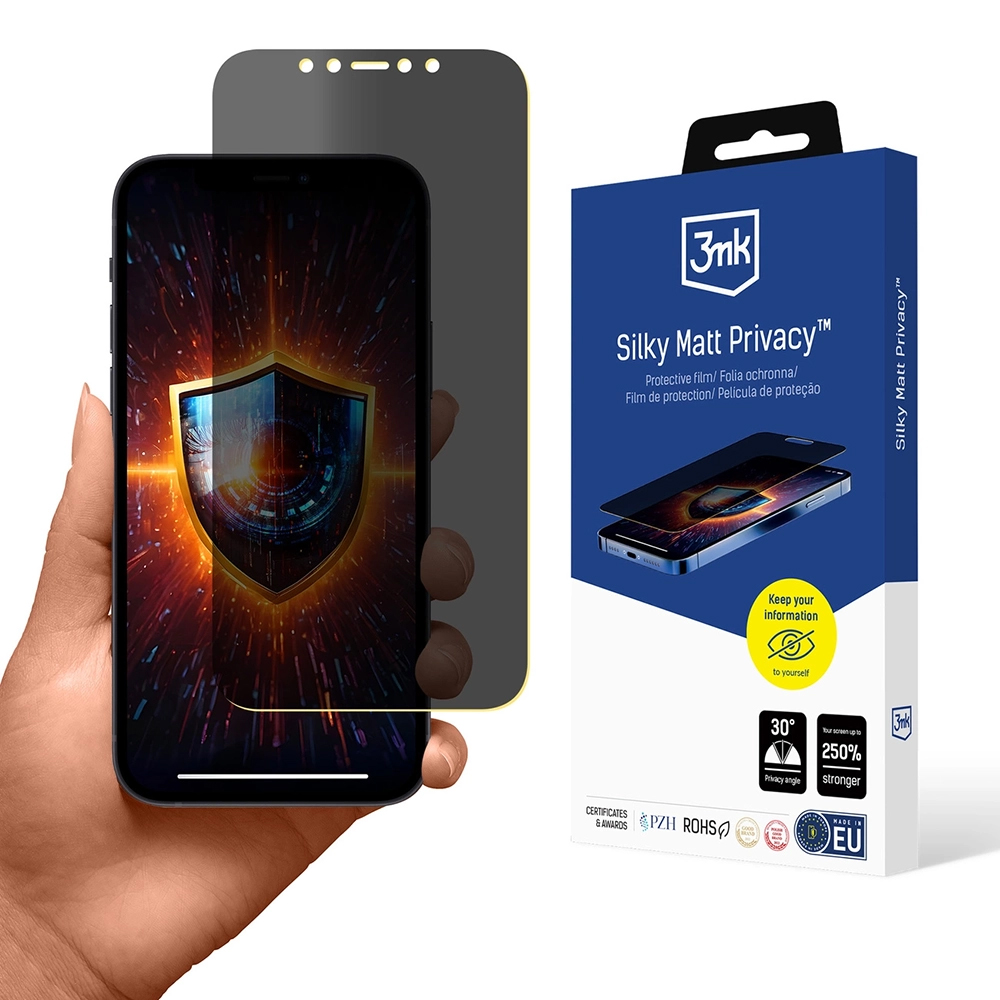 Levně 3mk Silky Matt Ochranná Fólie iPhone 12 Pro iPhone 12 Privacy