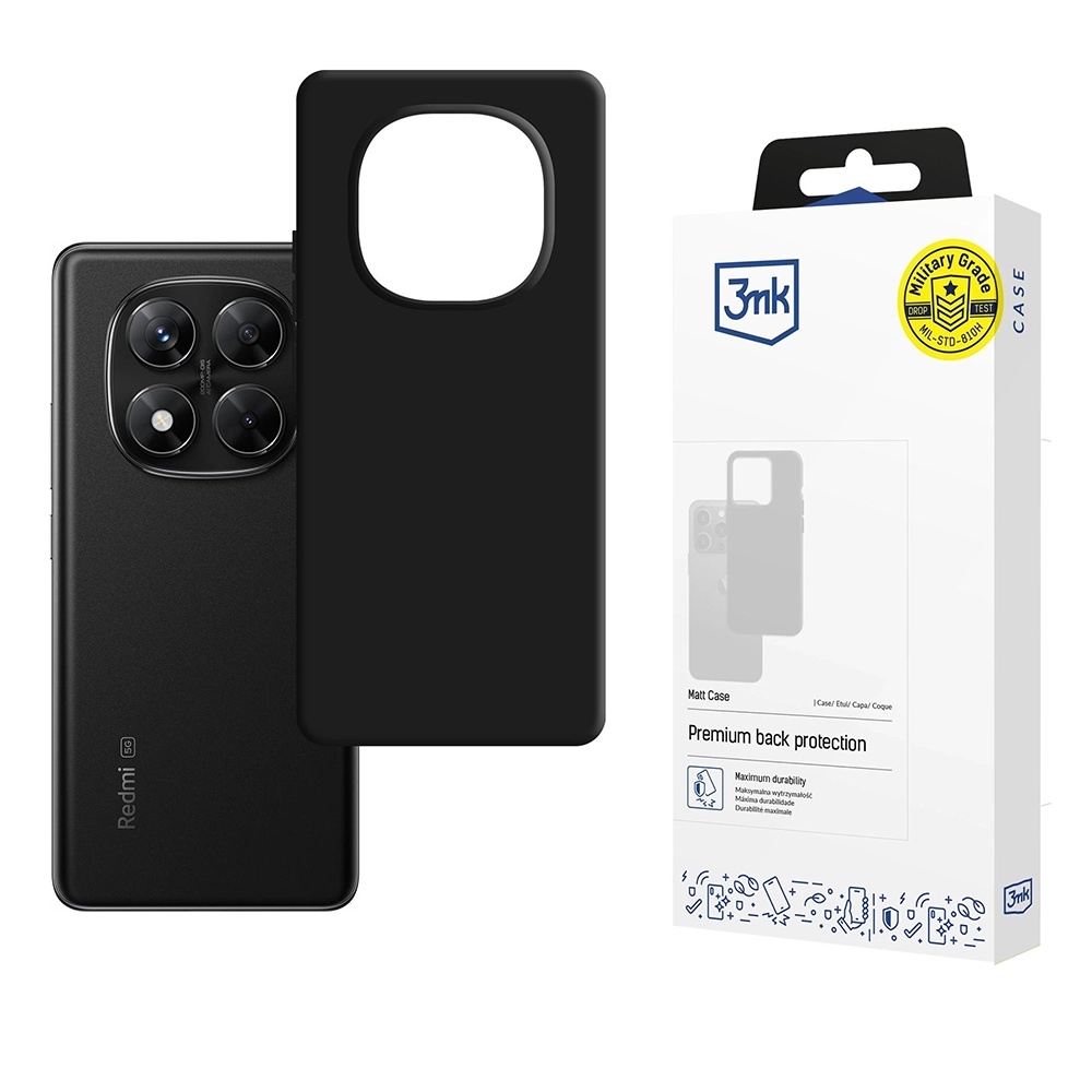Levně 3mk Matt Case pro Xiaomi Redmi Note 14 Pro 5G Poco X7 černý