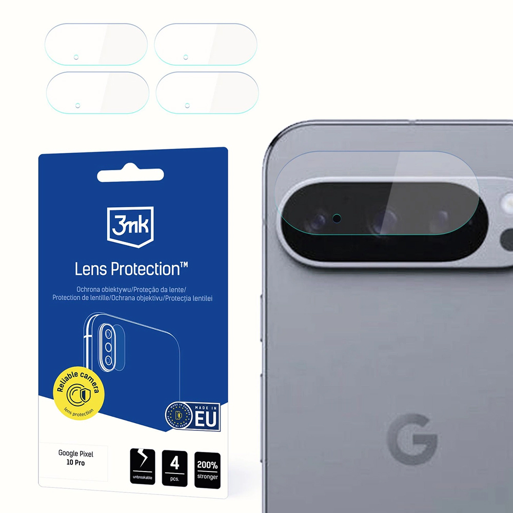 Levně 3mk Ochrana objektivu (4 ks) Google Pixel 10 Pro Čirá