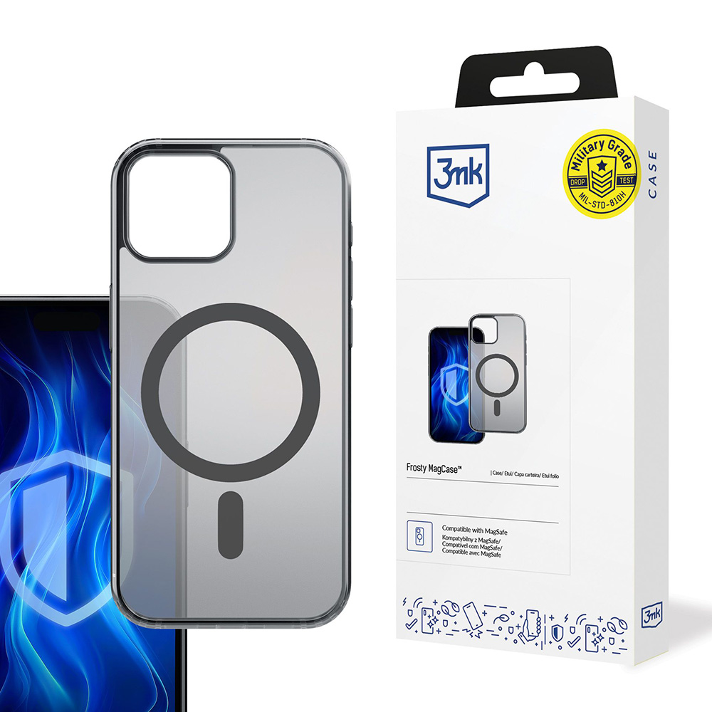 Levně 3mk Frosty MagCase pro iPhone 15 černý