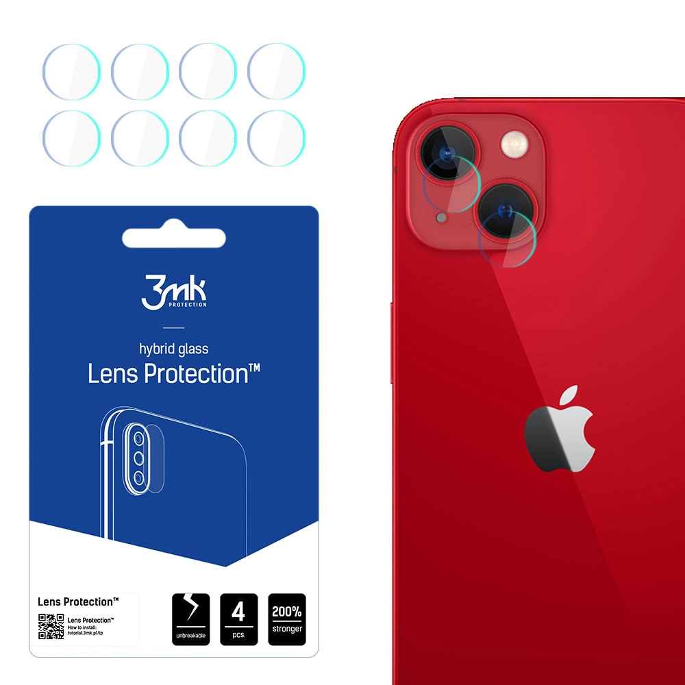Levně 3mk Lens Protection (4 pack) iPhone 13 průhledný