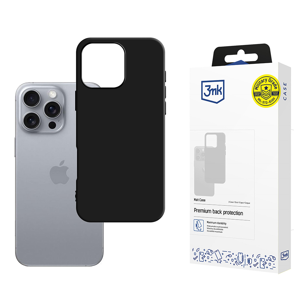 Levně 3mk Matt Case pro iPhone 16 Pro černý