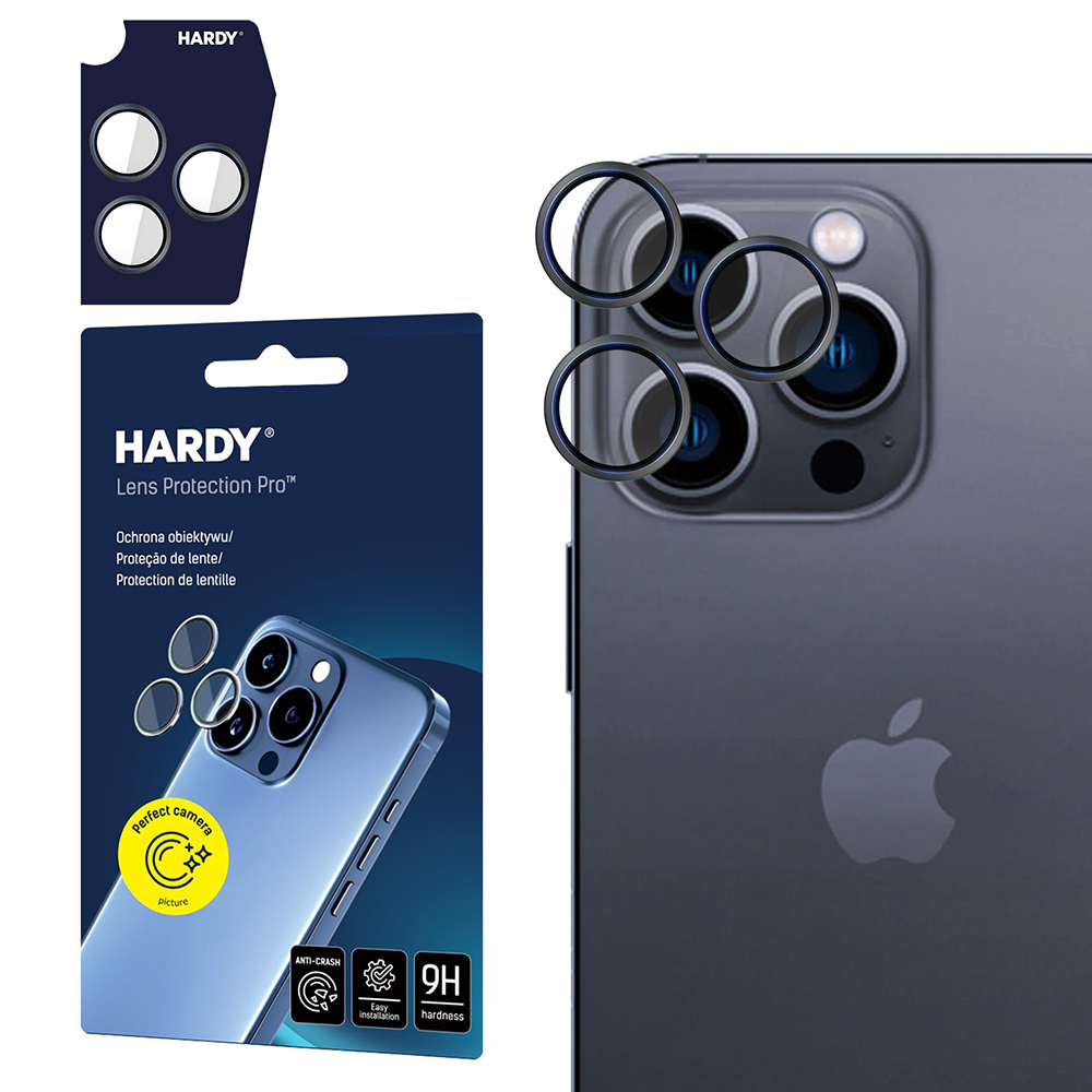 Levně 3mk Hardy Lens Protection Pro pro iPhone 16 Pro Max iPhone 16 Pro černá