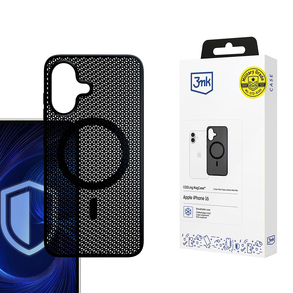 Levně 3mk COOLing MagCase pro iPhone 16 černý