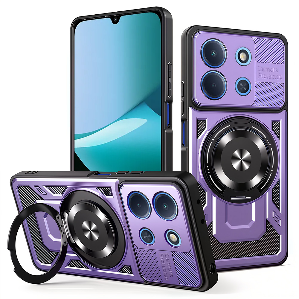 Levně Techsuit RuggedCam pro Xiaomi Redmi 15C 4G / 5G fialová