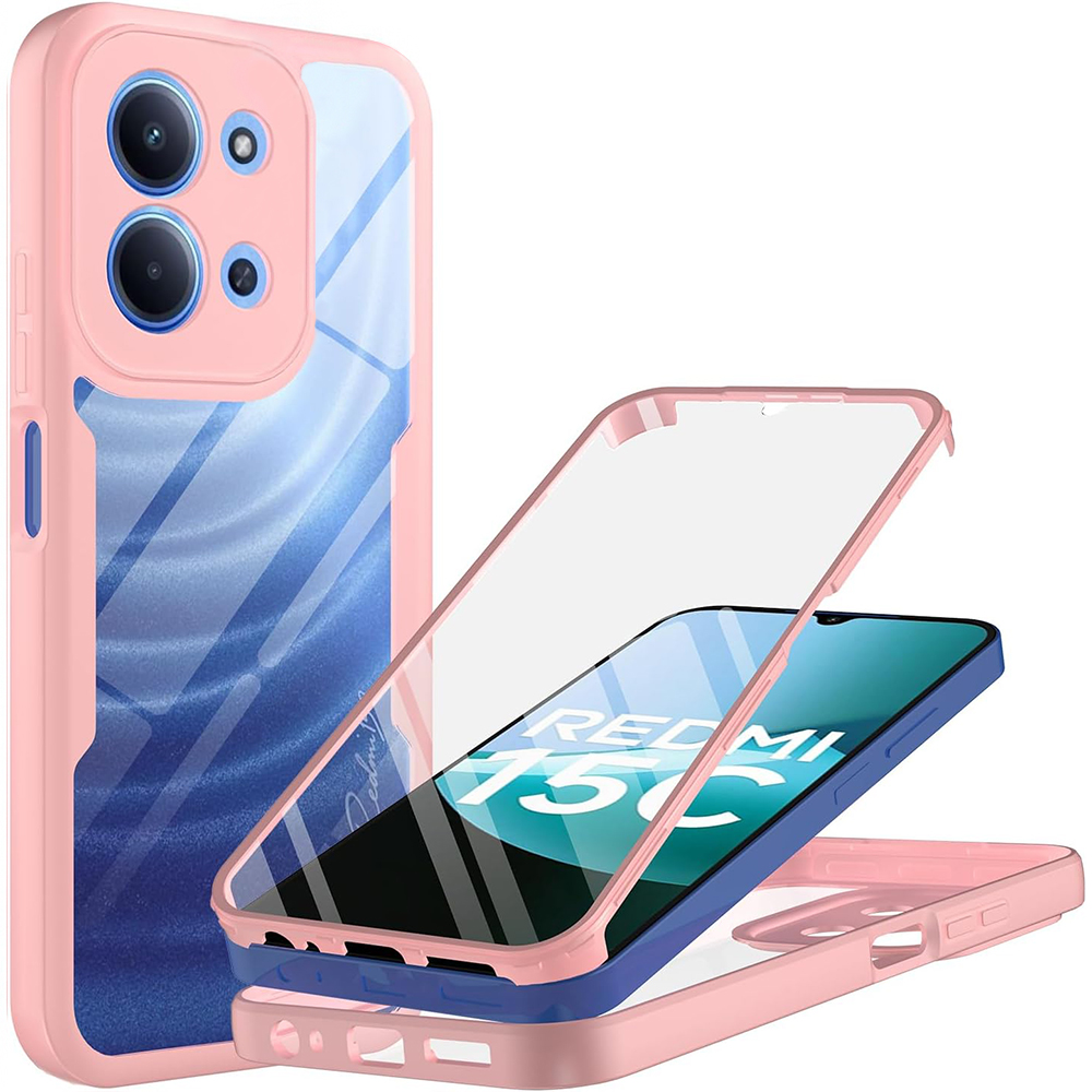 Levně Techsuit ColorVerse 360 Series + Ochranná fólie Xiaomi Redmi 15C 4G/5G Růžová