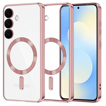 Techsuit Luxury Crystal MagSafe pro Samsung Galaxy S25 FE růžová