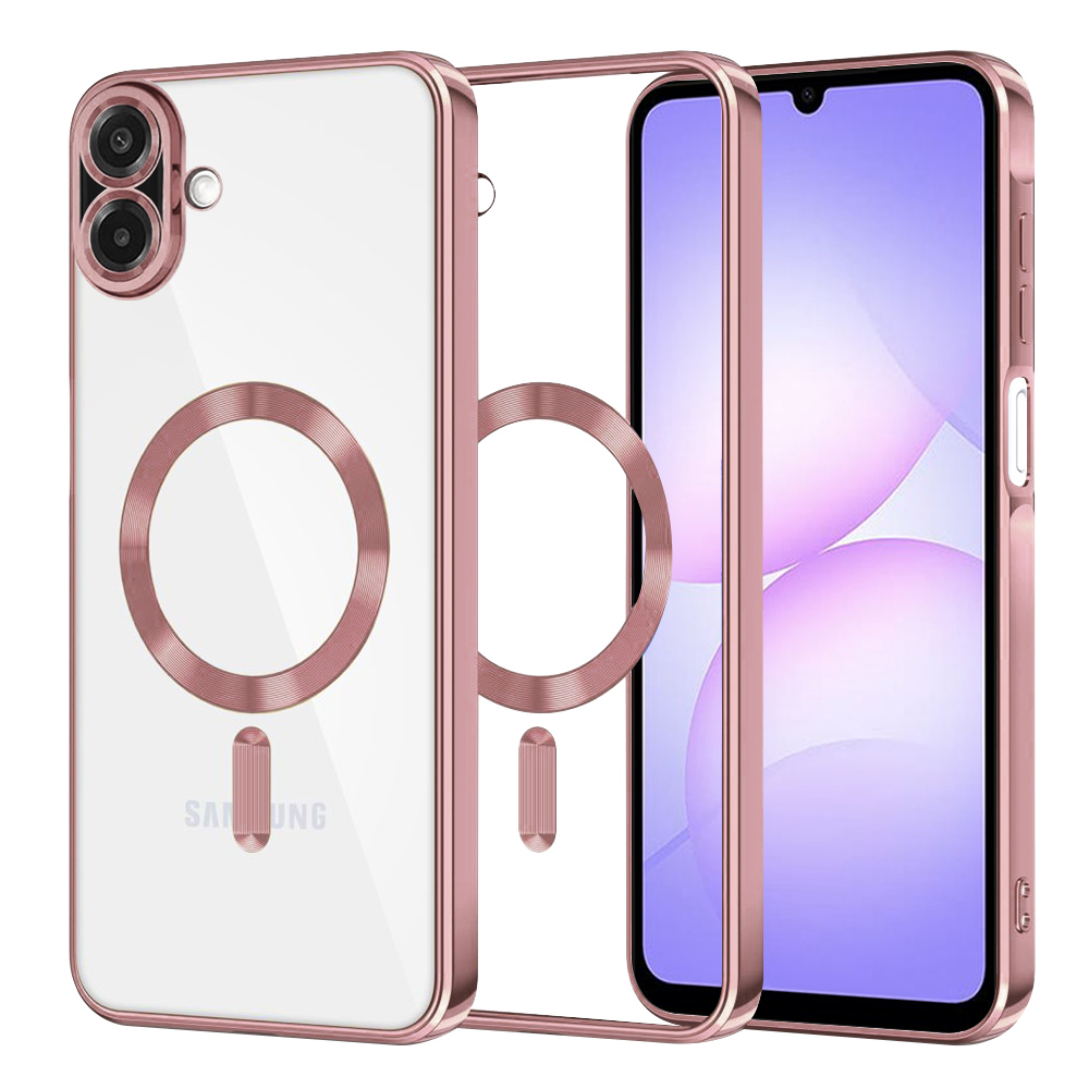 Levně Techsuit Luxury Crystal MagSafe pro Samsung Galaxy A07 4G růžový