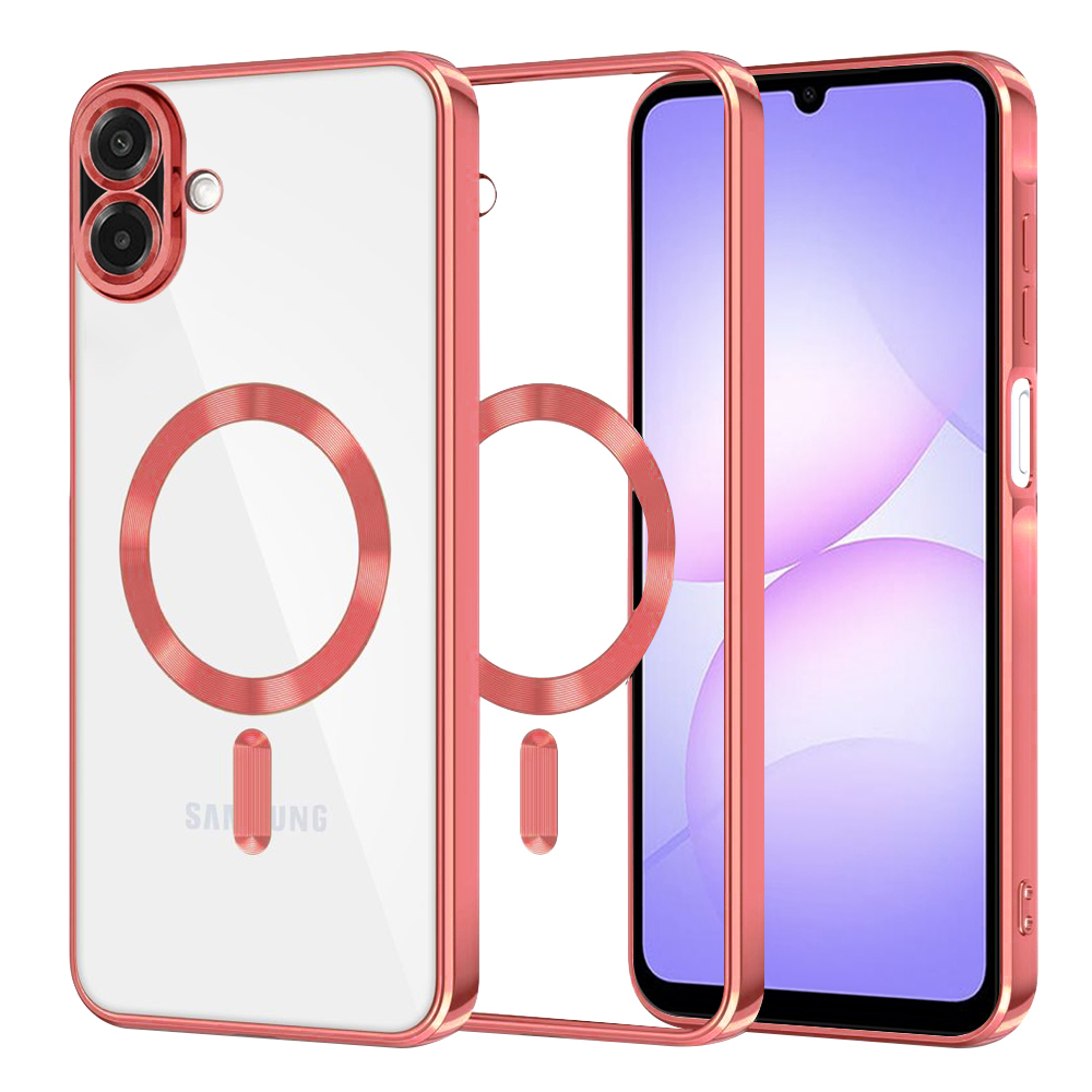 Levně Techsuit Luxury Crystal MagSafe pro Samsung Galaxy A07 4G červená
