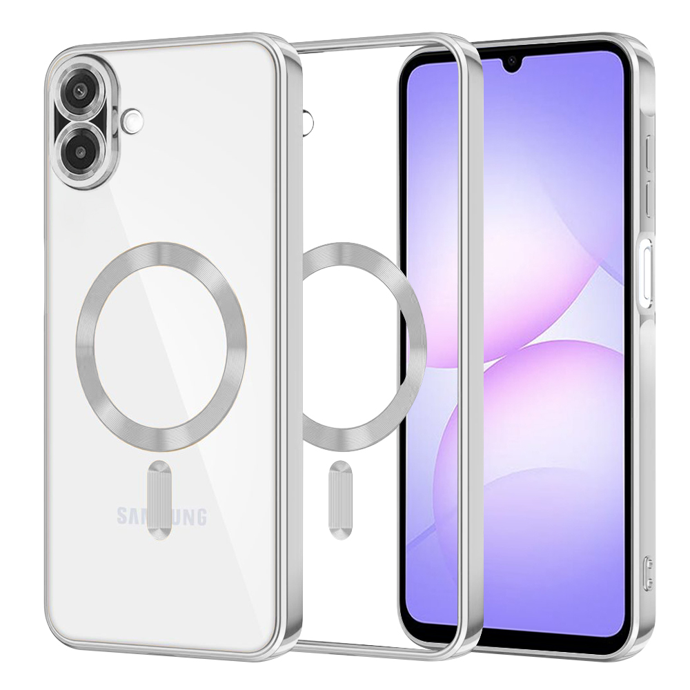 Levně Techsuit Luxury Crystal MagSafe pro Samsung Galaxy A07 4G stříbrný