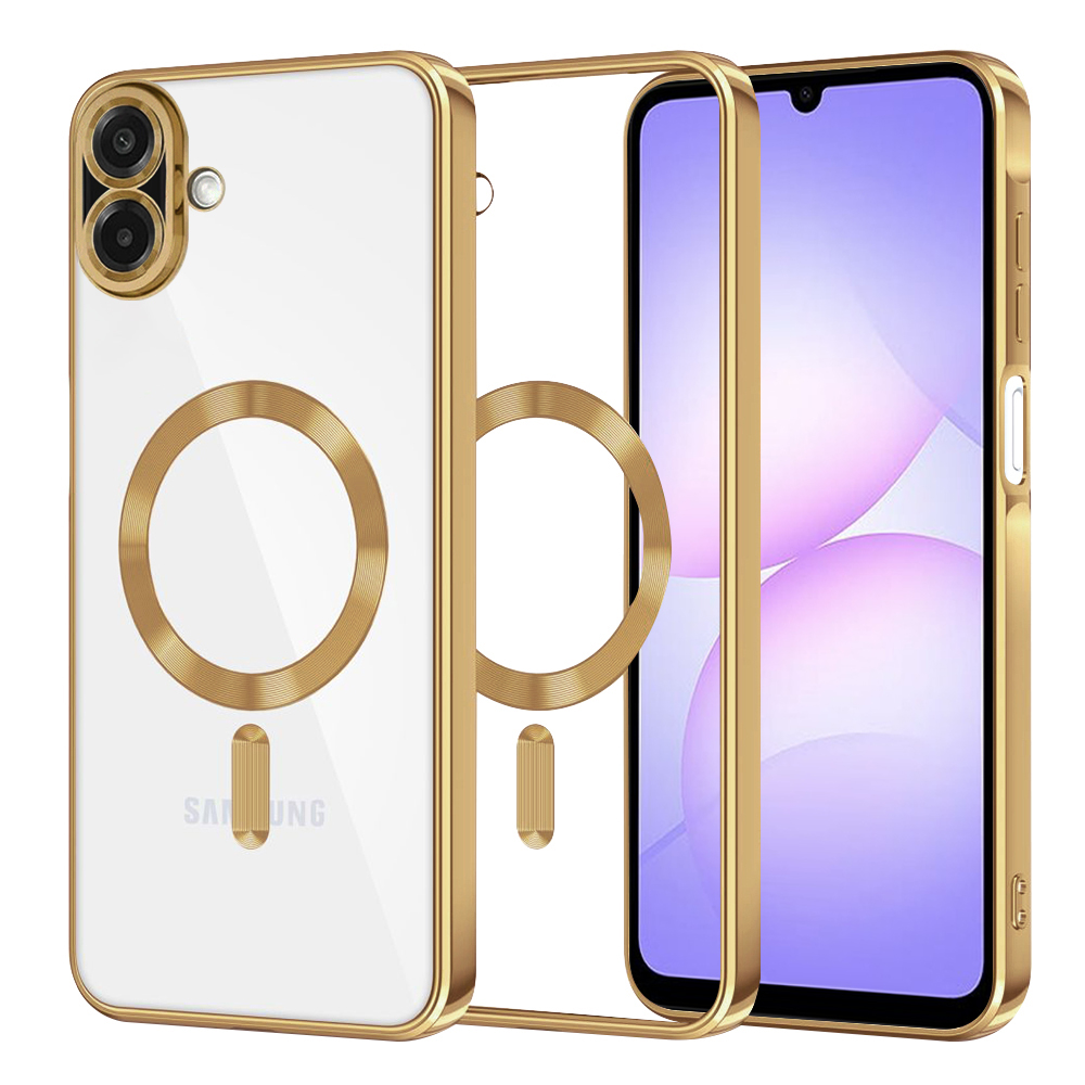 Levně Techsuit Luxury Crystal MagSafe pro Samsung Galaxy A07 4G zlatý