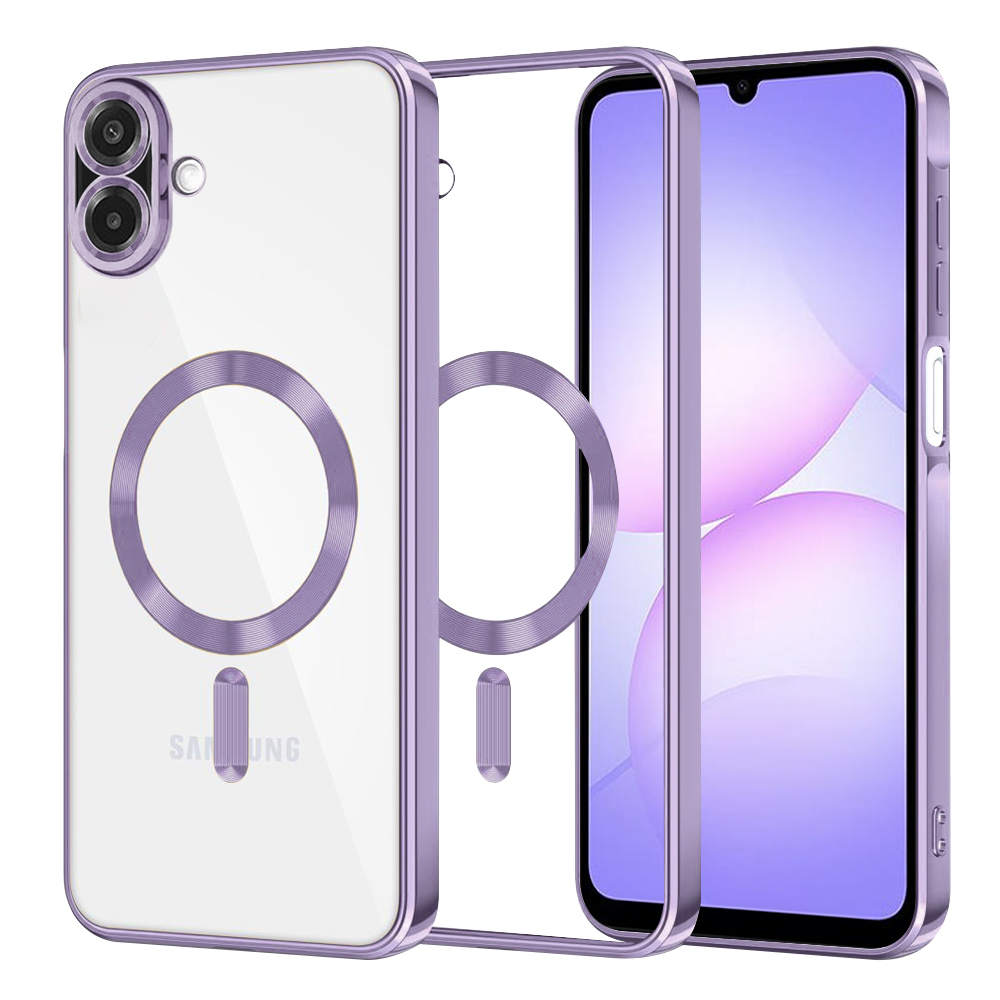Techsuit Luxury Crystal MagSafe pro Samsung Galaxy A07 4G světle fialová