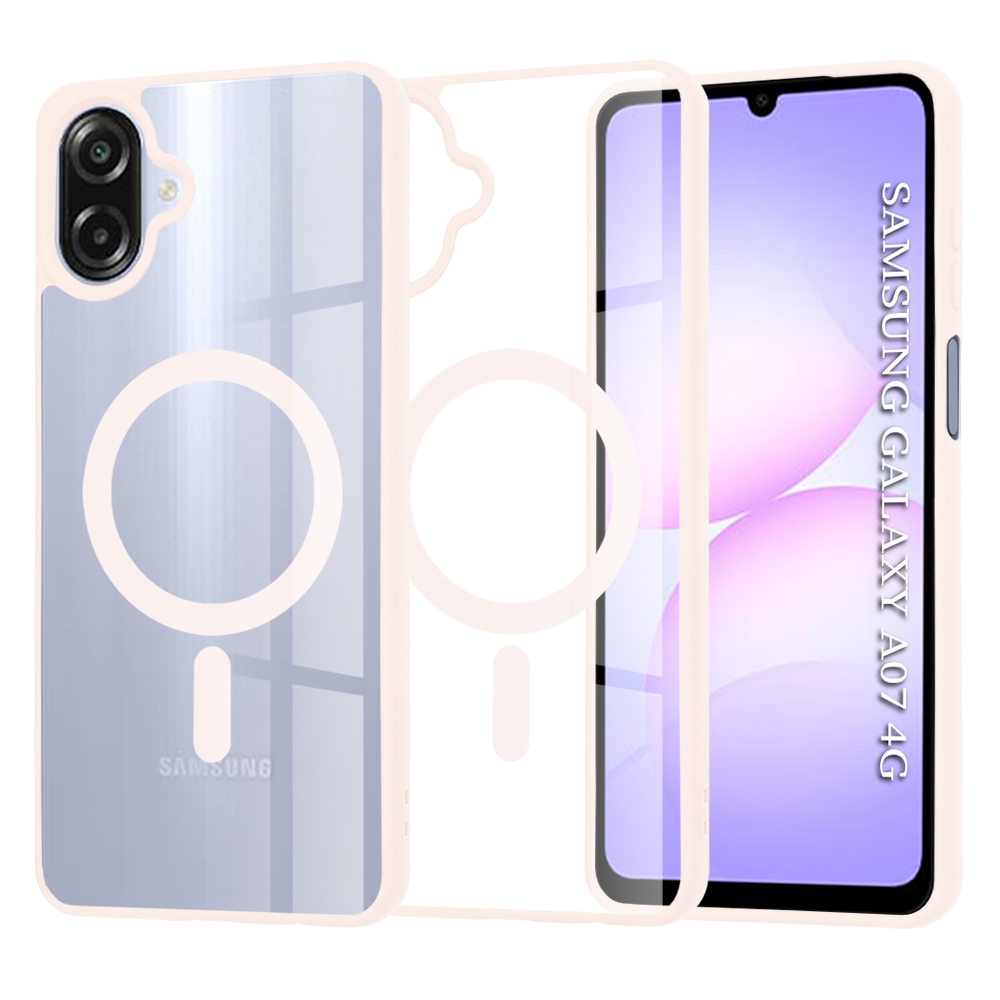 Levně Techsuit MagSafe Pro pro Samsung Galaxy A07 4G v barvě nude pink