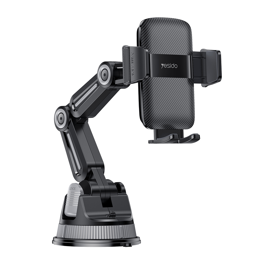 Levně Yesido Car Holder C275 na palubní desku 1260stupňové nastavení 4.7-7.2" telefon černý