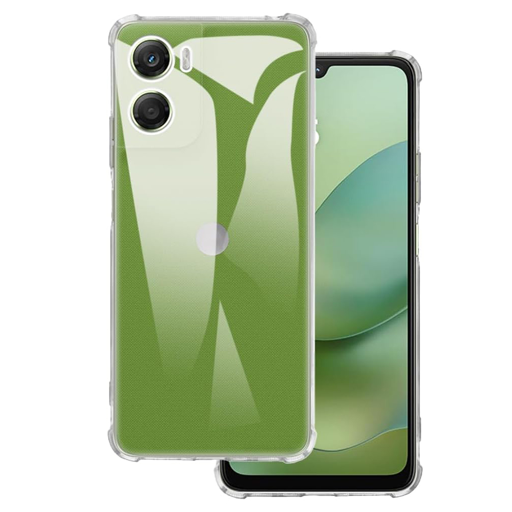 Levně Techsuit Shockproof průhledný silikonový obal Motorola Moto G06 průhledný