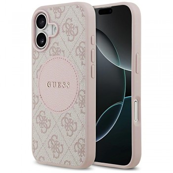 Guess 4G Circle Classic Logo MagSafe iPhone 17 růžová