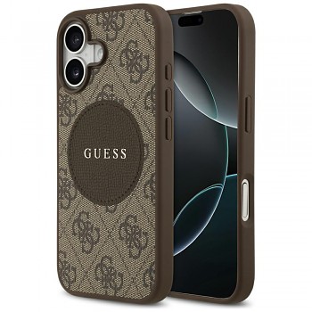 Guess 4G Circle Classic Logo MagSafe iPhone 17 Hnědá