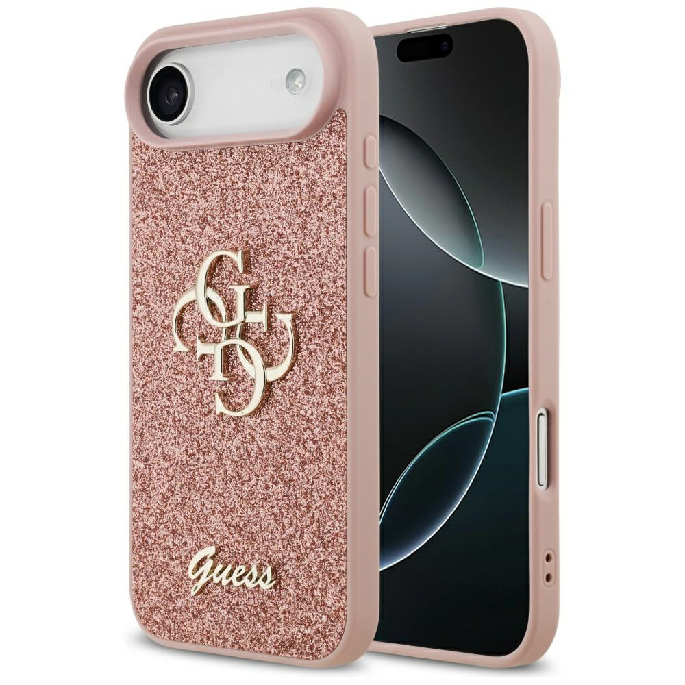 Levně Guess Fixed Glitter Big 4G GUHCP17MHG4SGP iPhone 17 Air růžová