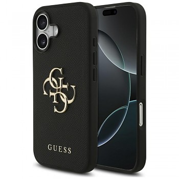 Guess Hardcase 4G Grained Big and Classic Logo iPhone 17 černý