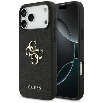 Guess Hardcase 4G Grained Big and Classic Logo iPhone 17 Pro Max černá