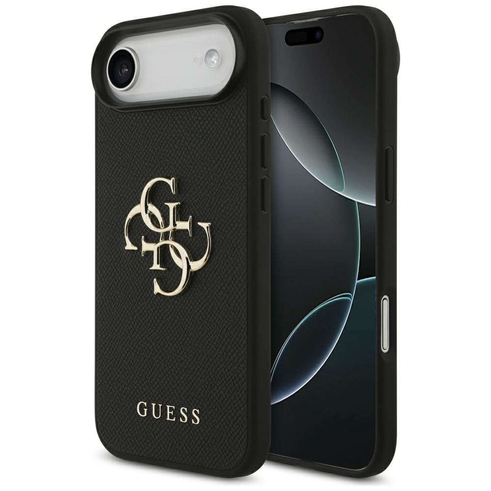 Levně Guess Hardcase 4G Grained Big and Classic Logo iPhone 17 Air černá