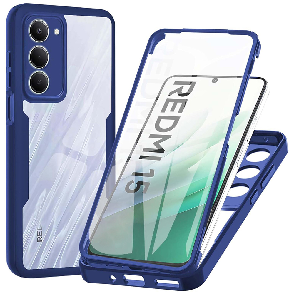 Levně Techsuit ColorVerse 360 Series Ochranné sklo Xiaomi Redmi 15 4G/5G Modrá