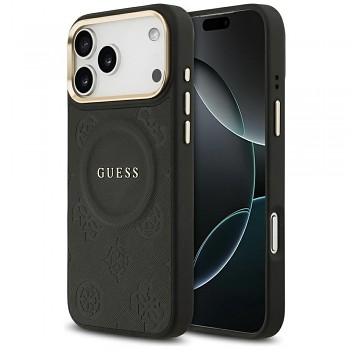 Guess Peony Hot Stamp MagSafe GUHMP17XPSAMSECK iPhone 17 Pro Max černý