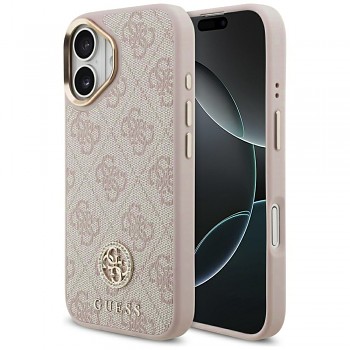Guess Hardcase 4G Strass Logo MagSafe iPhone 17 růžová
