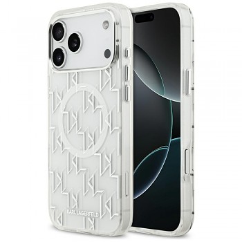 Karl Lagerfeld IML KL Monogram MagSafe iPhone 17 Pro Max bílá